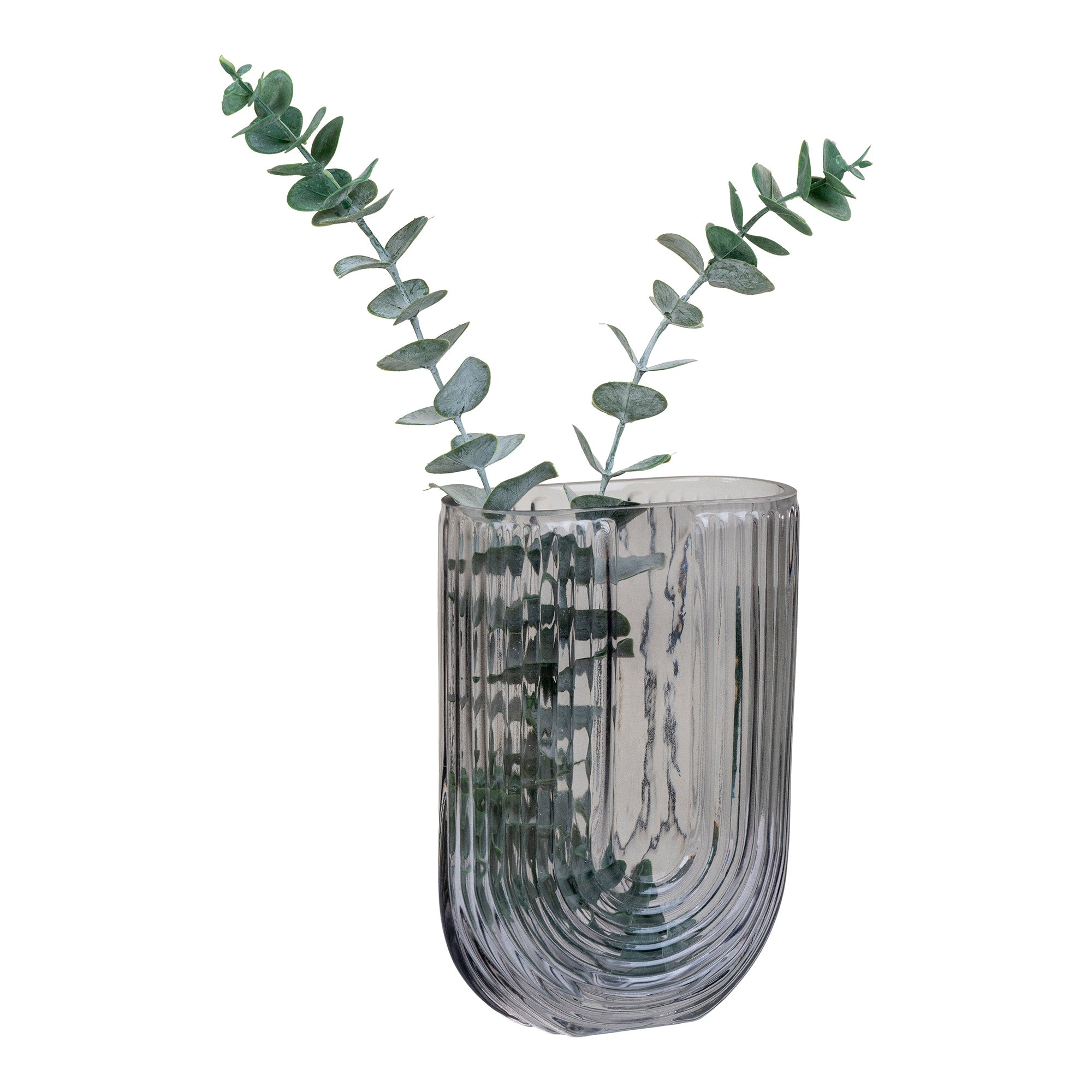 Vase - Vase I Glas, Smoked, U-Form, 13X6X19 Cm ⎮ 5713917019748 ⎮ 4441200 