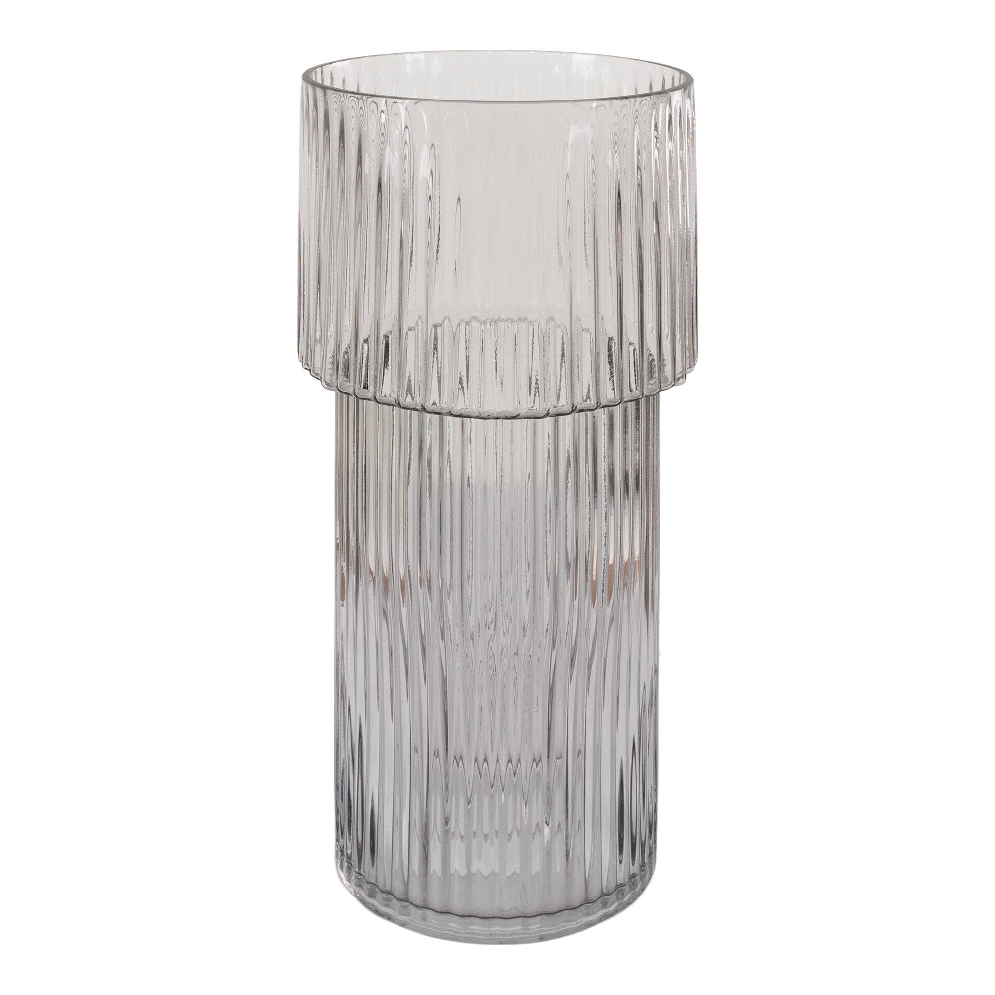 Vase - Vase I Mundblæst Glas, Klar, Rund, Ø17,5X40 Cm ⎮ 5713917022137 ⎮ 4441372 