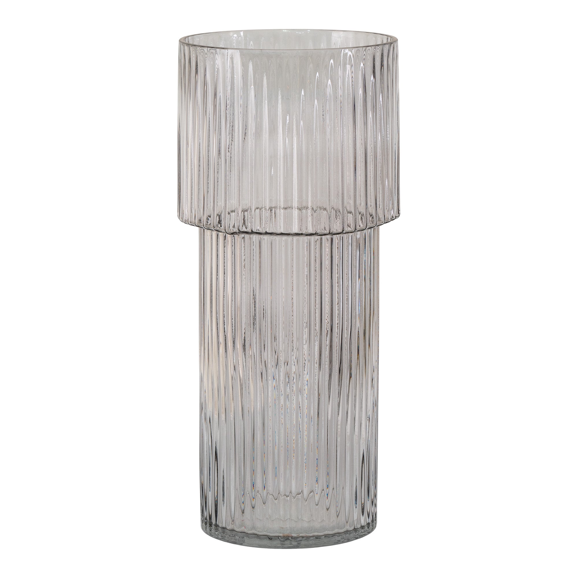 Vase - Vase I Mundblæst Glas, Klar, Rund, Ø17,5X40 Cm ⎮ 5713917022137 ⎮ 4441372 