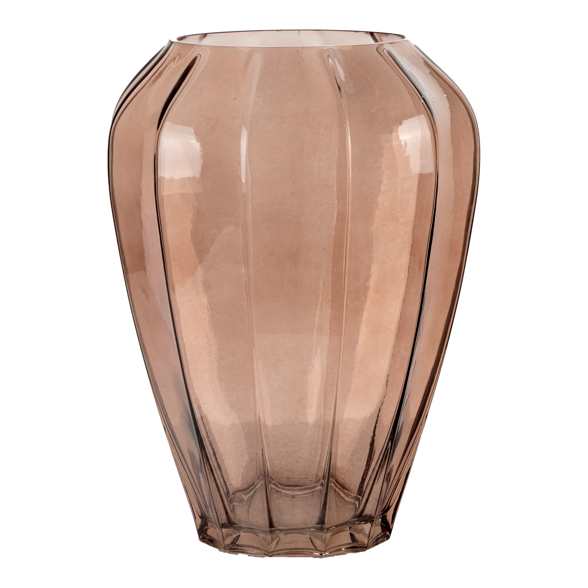 Vase - Vase I Glas, Brun, Ø22X29 Cm ⎮ 5713917022168 ⎮ 4441375 