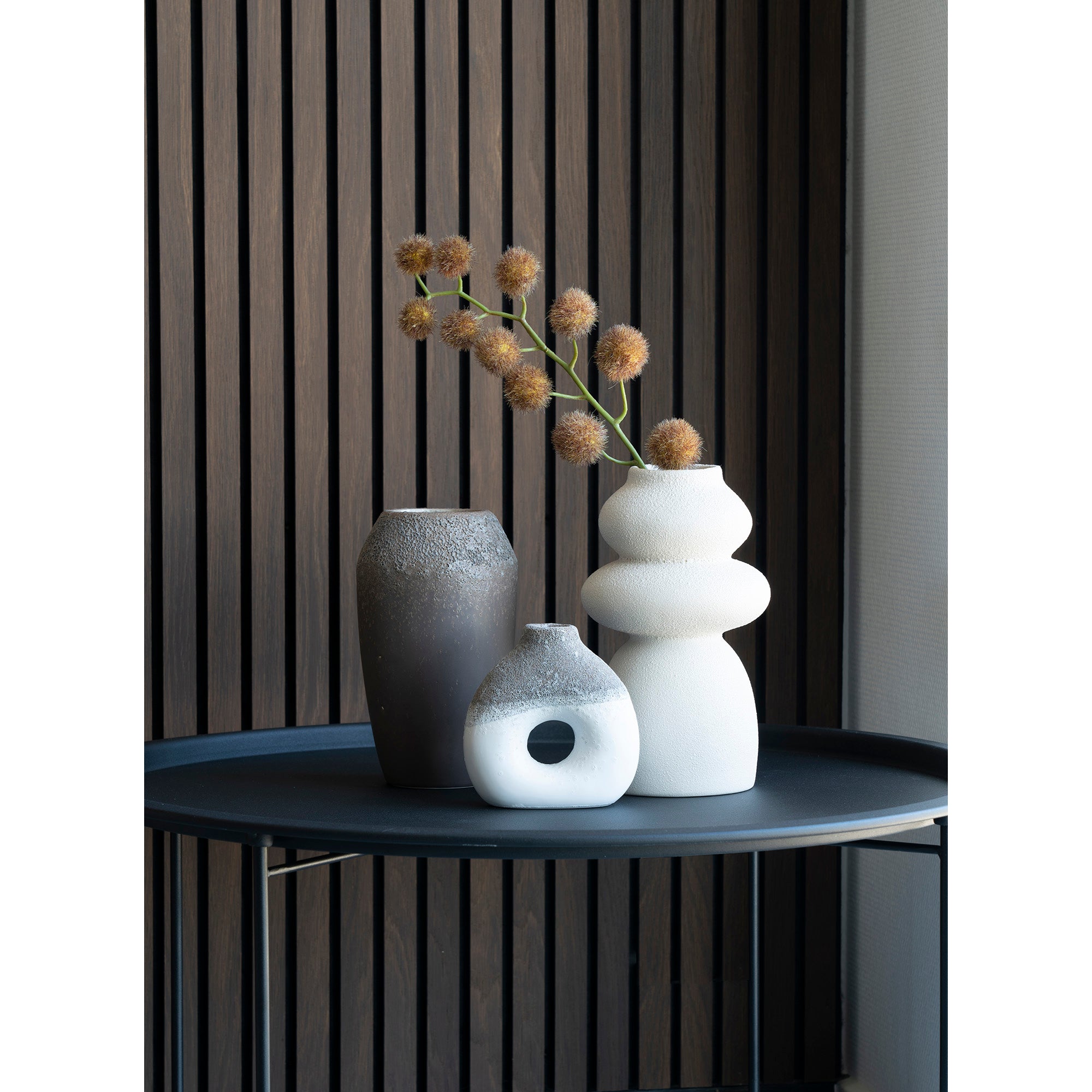Vase  - Vase I Keramik, Beige, Rund, Ø14,5X26,5 Cm ⎮ 5713917022021 ⎮ 4441755 