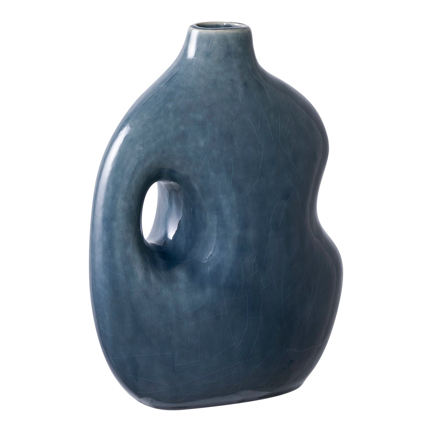 Vase - Vase, Keramik, Blå 18,5X9,5X24,5 Cm ⎮ 5713917032747 ⎮ 4441782 