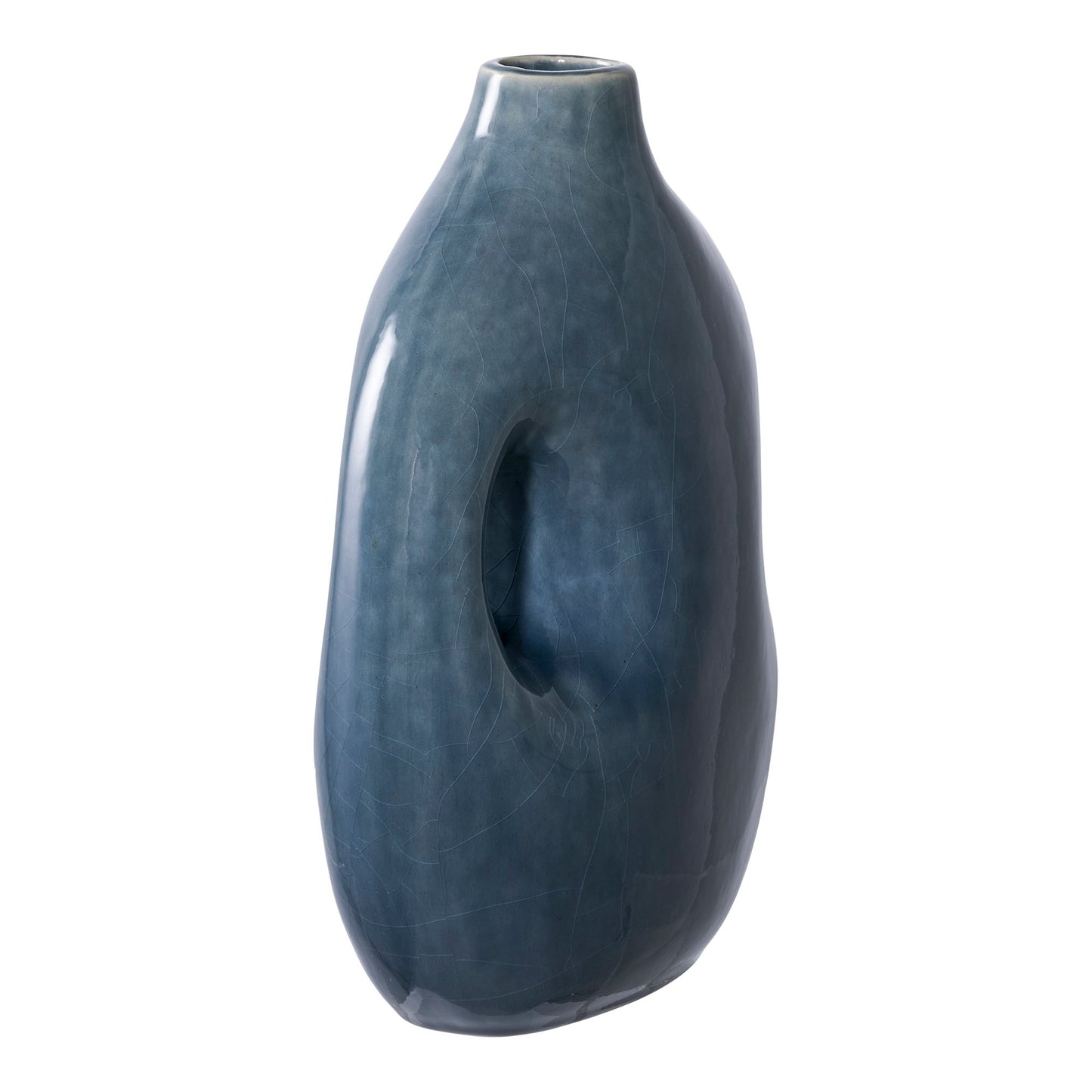 Vase - Vase, Keramik, Blå 18,5X9,5X24,5 Cm ⎮ 5713917032747 ⎮ 4441782 