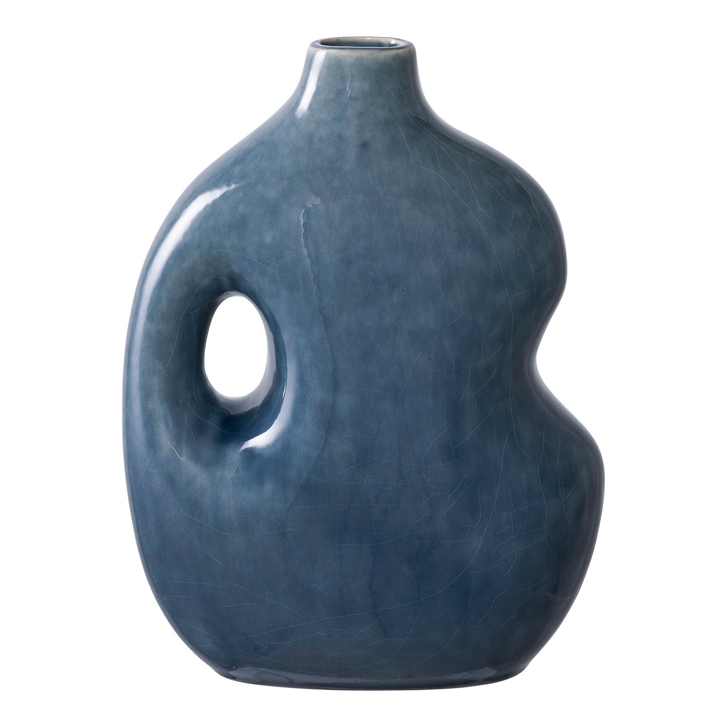 Vase - Vase, Keramik, Blå 18,5X9,5X24,5 Cm ⎮ 5713917032747 ⎮ 4441782 