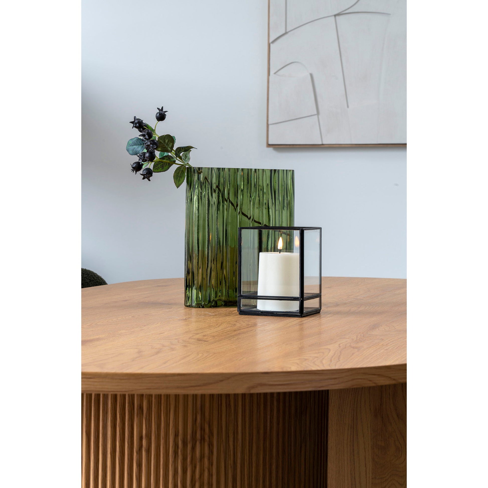 Vase - Vase, Glas, Smoked Grøn 21X12X26,5 Cm ⎮ 5713917032884 ⎮ 4441784 