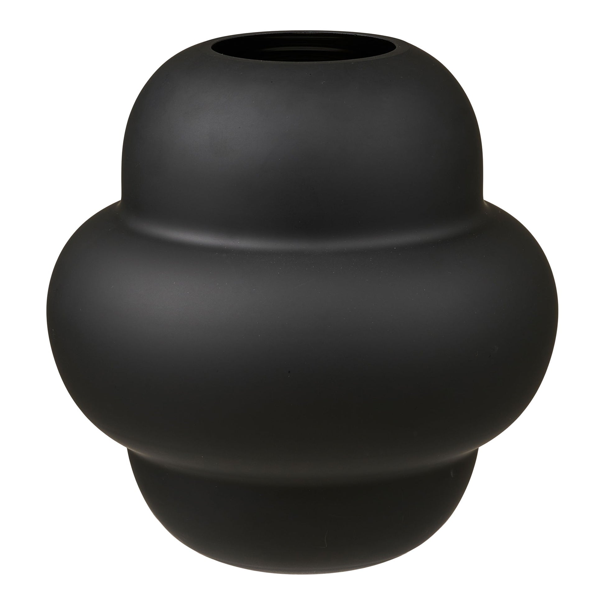 Vase - Vase, Mundblæst Glas, Sort Ø21X20 Cm ⎮ 5713917032983 ⎮ 4441789 