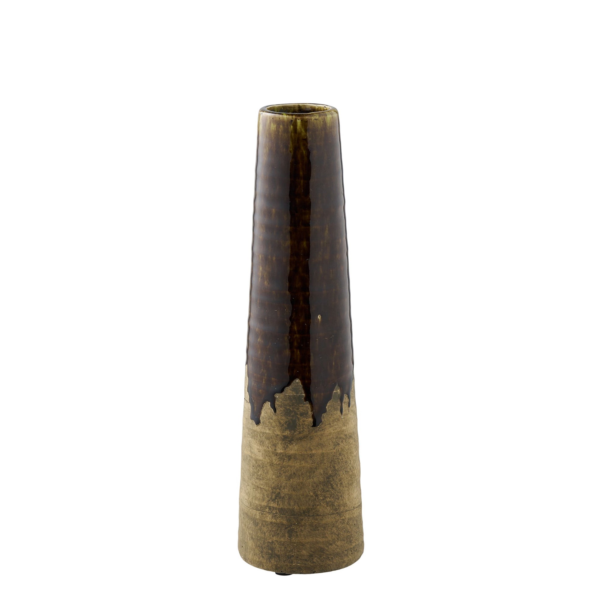 Vase - Vase, Keramik, Brun Ø11X39 Cm ⎮ 5713917042005 ⎮ 4442066 