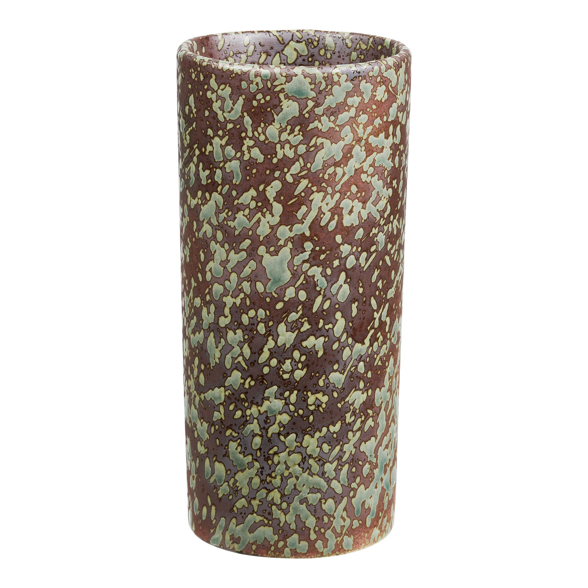 Vase - Vase, Keramik, Mørkebrun/Mørk Skov Grøn, Ø9,5X20 Cm ⎮ 5713917045327 ⎮ 4442072 