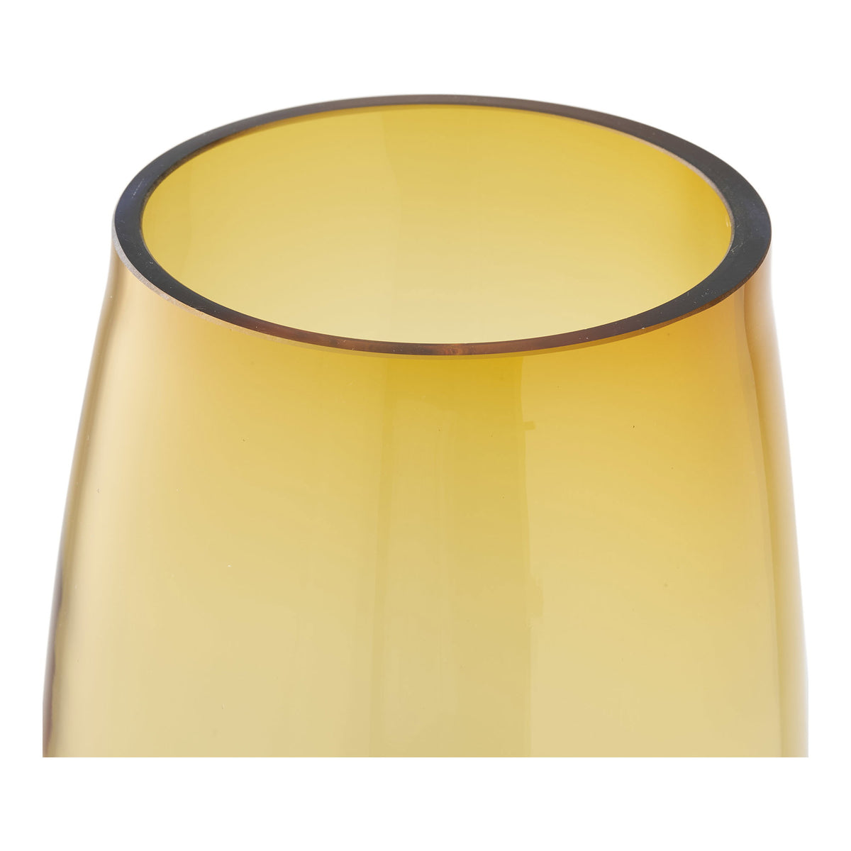 Vase - Vase, Mundblæst Glas, Gylden Orange, Ø14X32 Cm ⎮ 5713917045396 ⎮ 4442074 