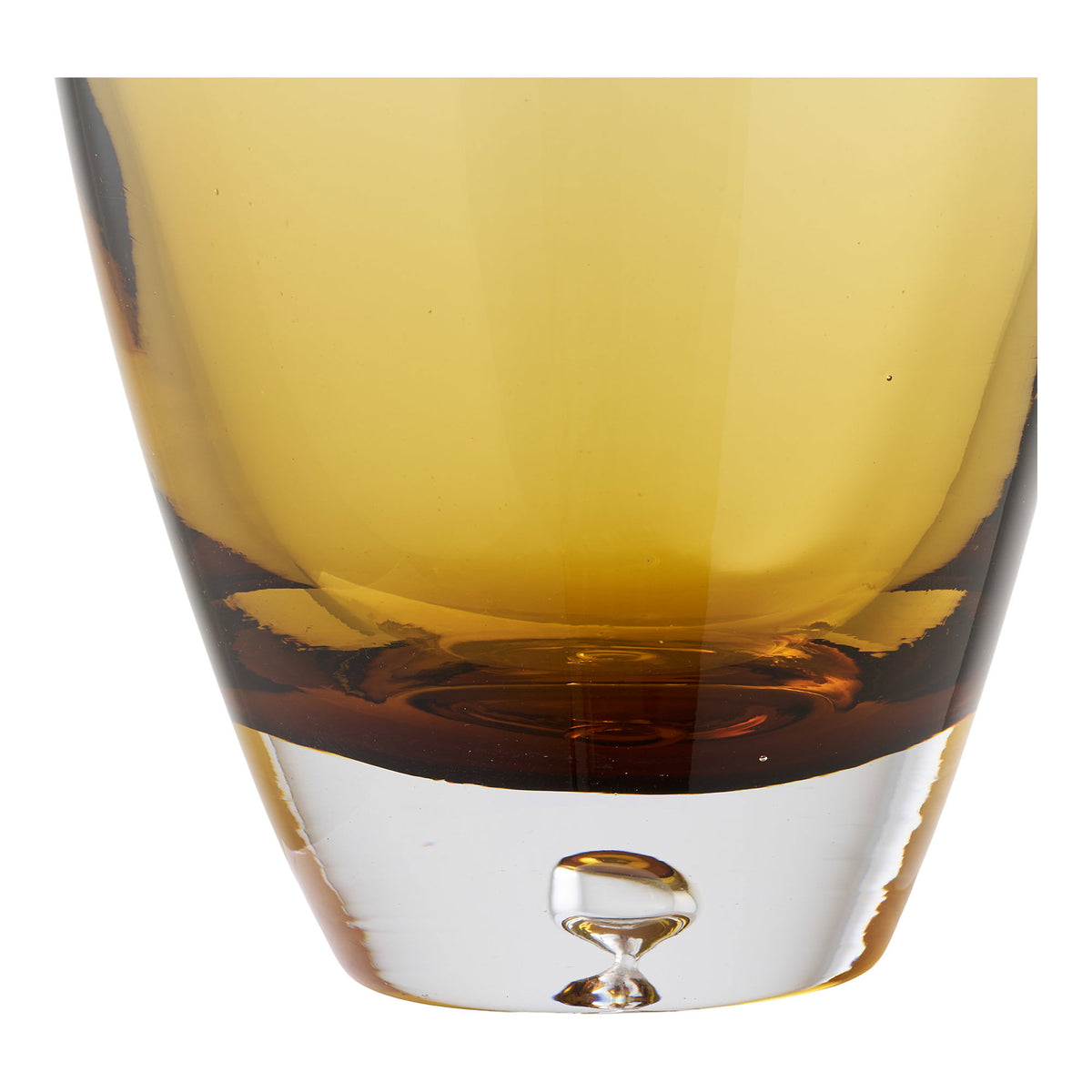 Vase - Vase, Mundblæst Glas, Gylden Orange, Ø14X32 Cm ⎮ 5713917045396 ⎮ 4442074 