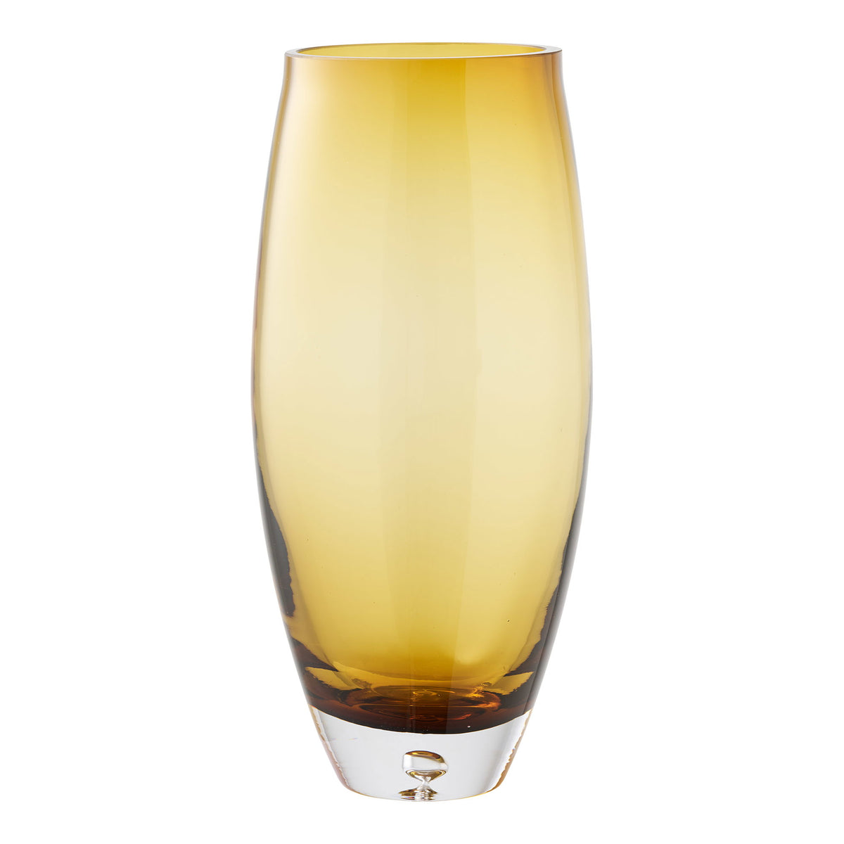 Vase - Vase, Mundblæst Glas, Gylden Orange, Ø14X32 Cm ⎮ 5713917045396 ⎮ 4442074 