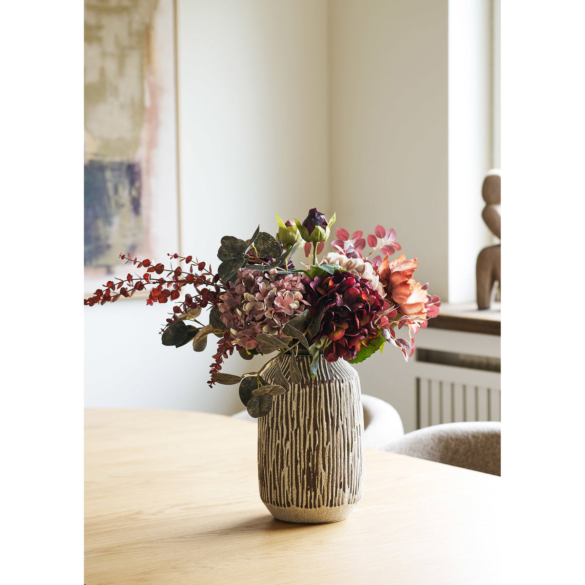 Vase - Vase, Keramik, Brun/Hvid, Ø18X28,5Cm ⎮ 5713917045778 ⎮ 4442078 