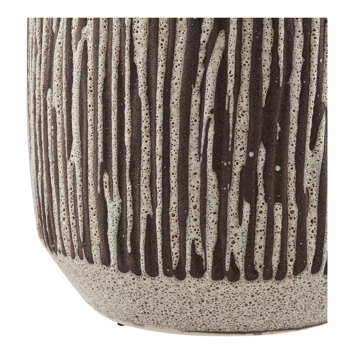Vase - Vase, Keramik, Brun/Hvid, Ø18X28,5Cm ⎮ 5713917045778 ⎮ 4442078 