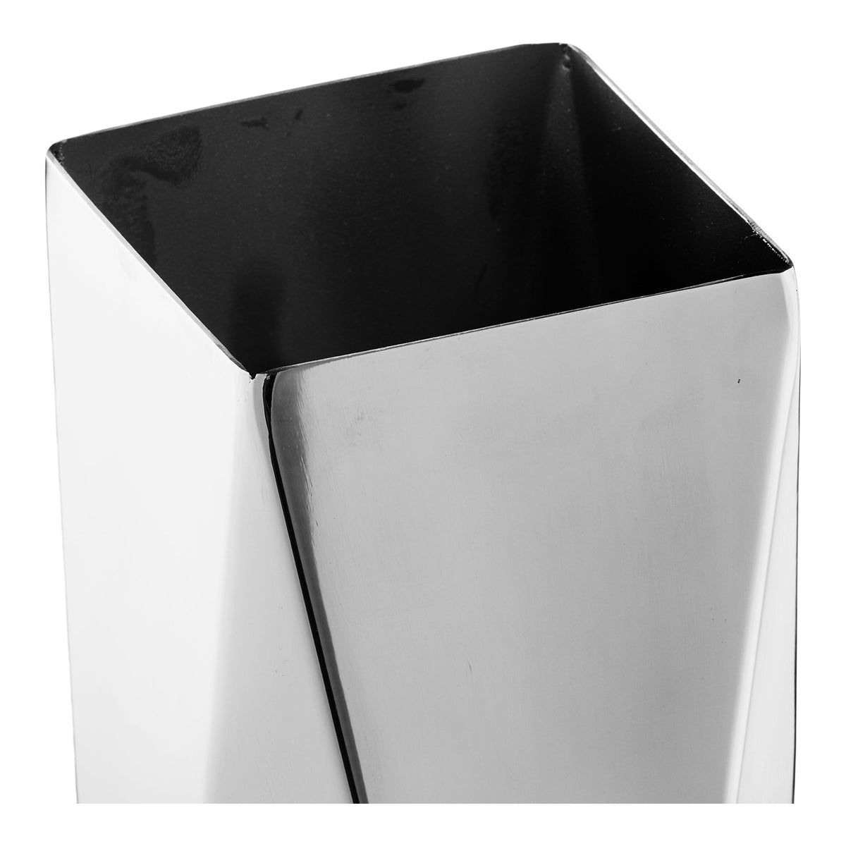 Vase - Vase, Rustfri Stål, Sølv, 8X8X23 Cm ⎮ 5713917047819 ⎮ 4442081 