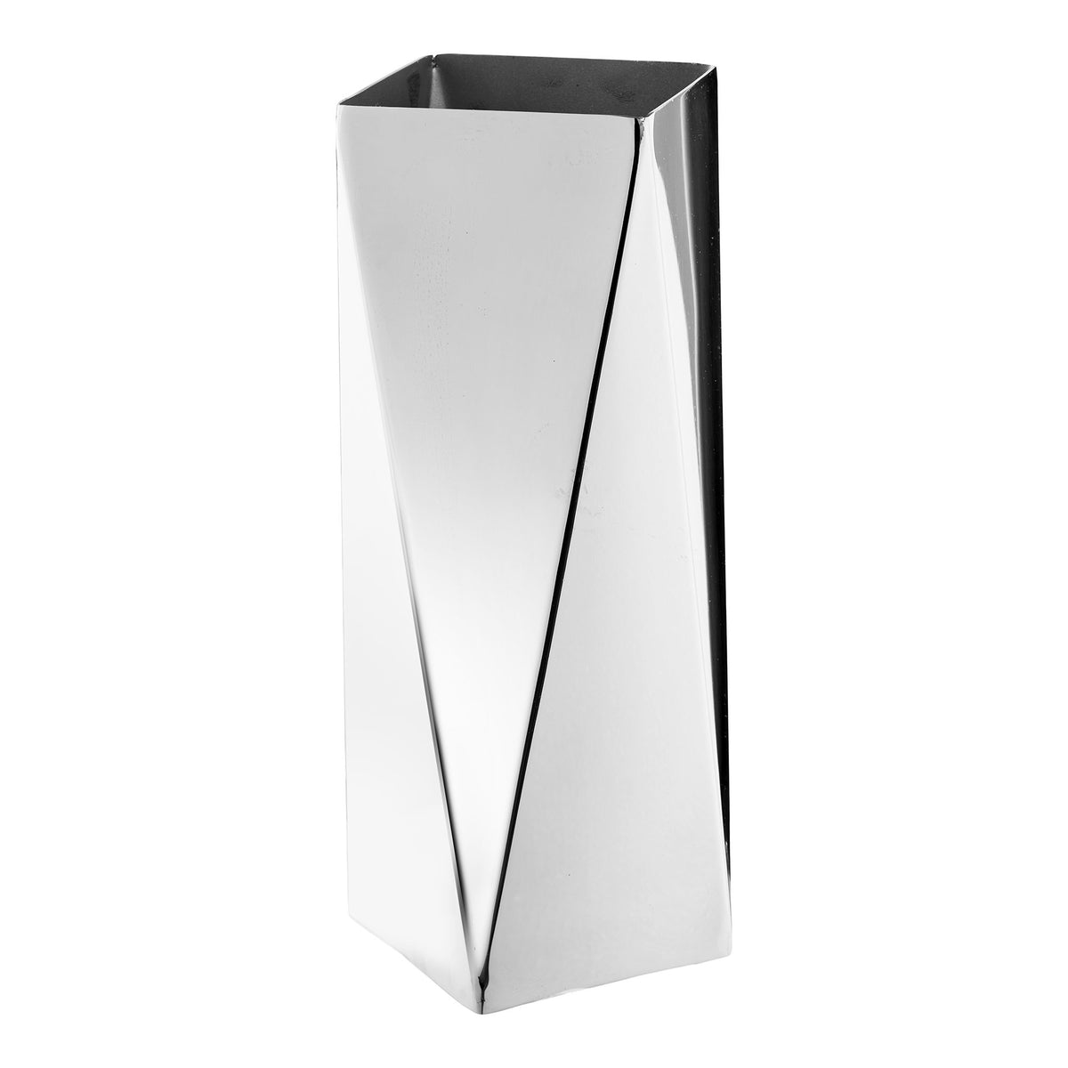 Vase - Vase, Rustfri Stål, Sølv, 8X8X23 Cm ⎮ 5713917047819 ⎮ 4442081 