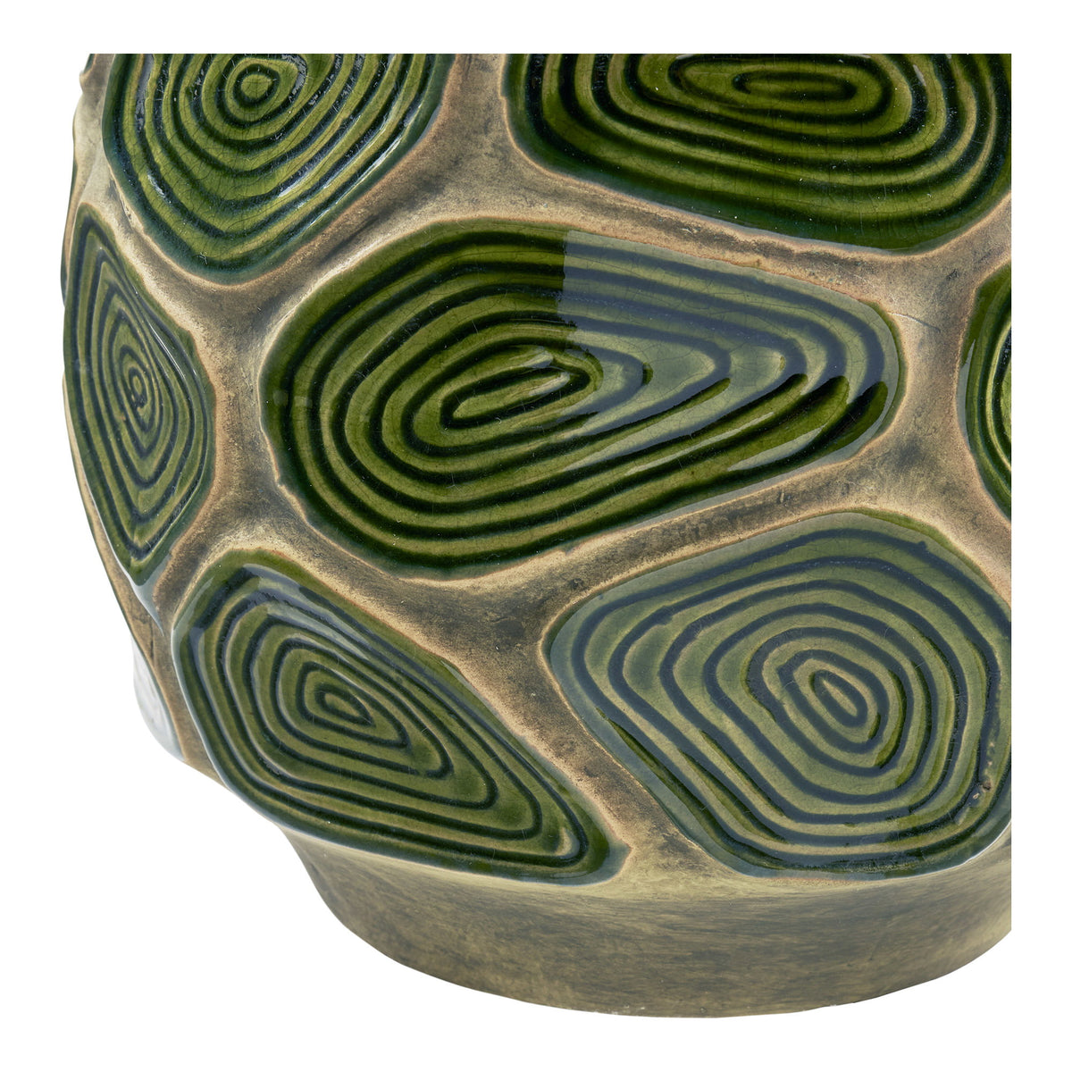 Urtepotte - Urtepotte, Keramik, Mørk Skov Grøn/Brun, Ø18X16 Cm ⎮ 5713917045488 ⎮ 4453036 