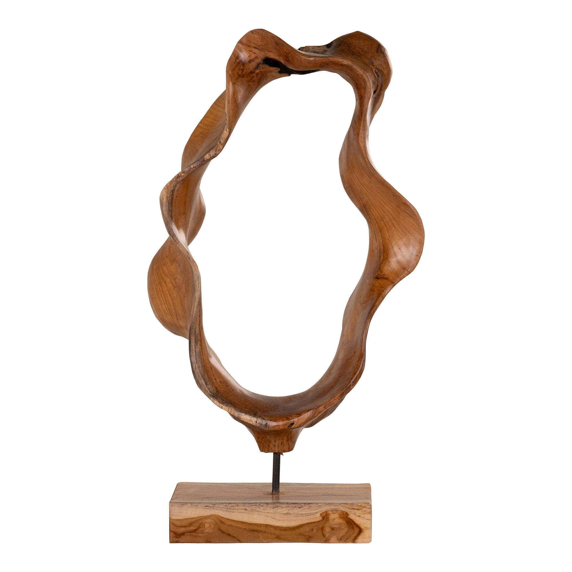 Donato Skulptur - Skulptur I Teaktræ, Unik Organisk Form, Natur, 30X20X60 Cm ⎮ 5713917018994 ⎮ 4501170 