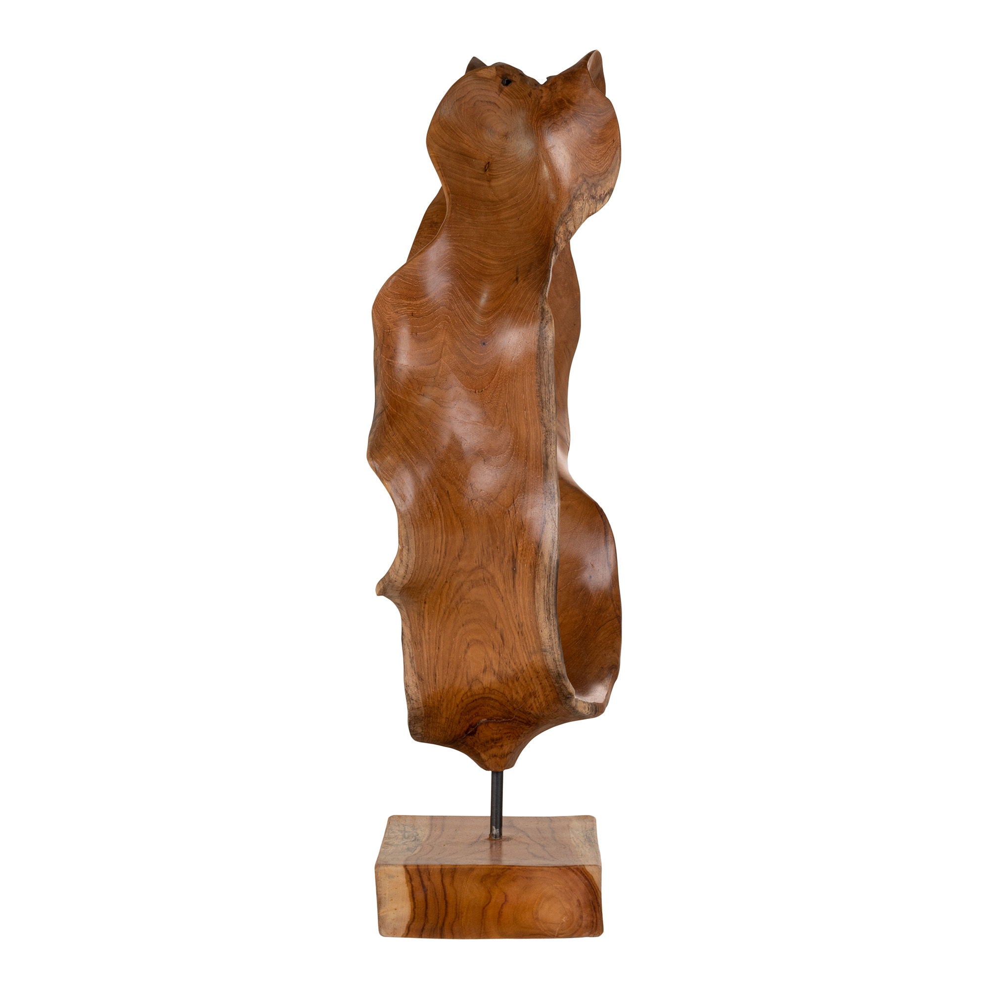 Donato Skulptur - Skulptur I Teaktræ, Unik Organisk Form, Natur, 30X20X60 Cm ⎮ 5713917018994 ⎮ 4501170 