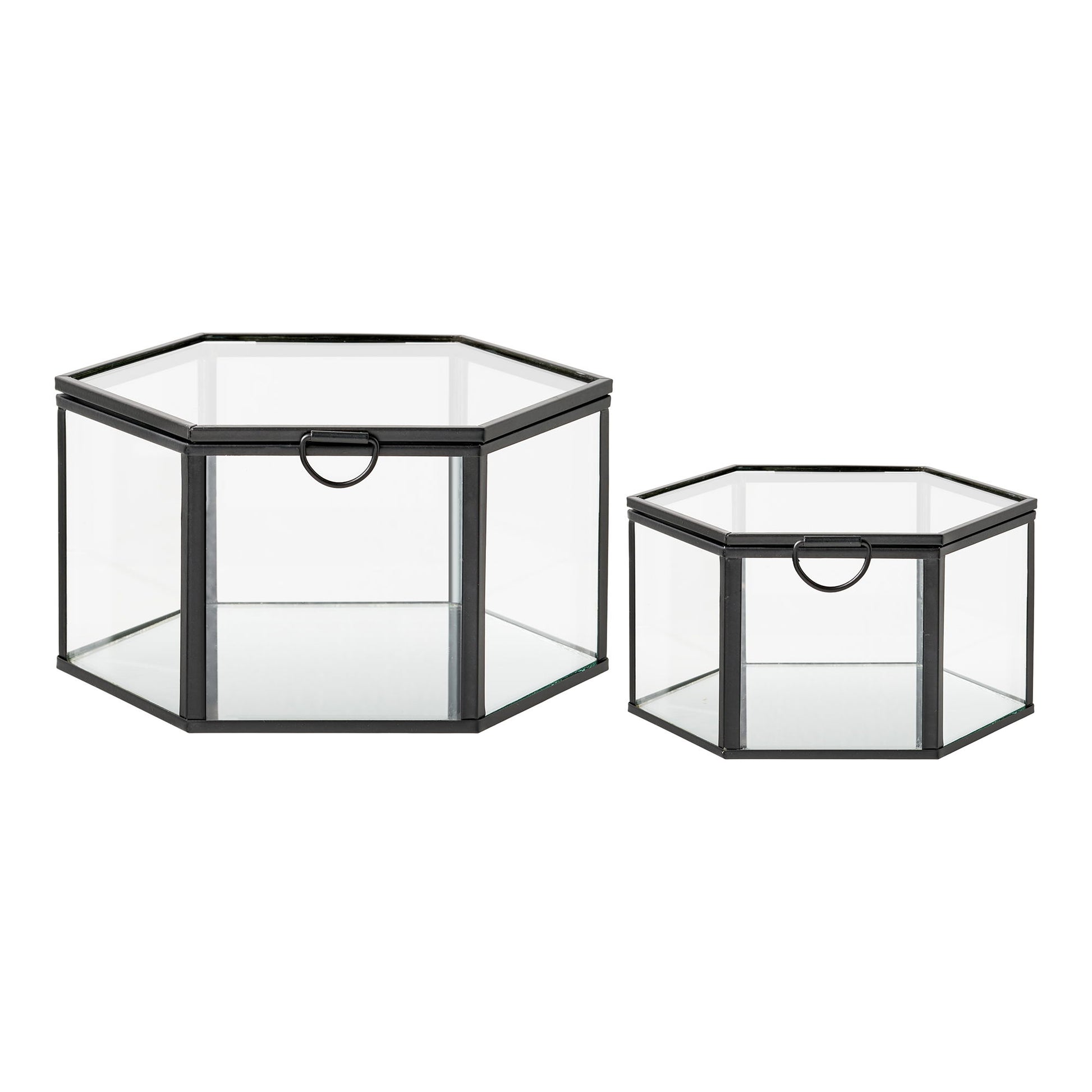 Torpe Boks - Boks, Glas/Metal, Klar/Sort Sæt Af 2   ⎮ 5713917041190 ⎮ 4502030 