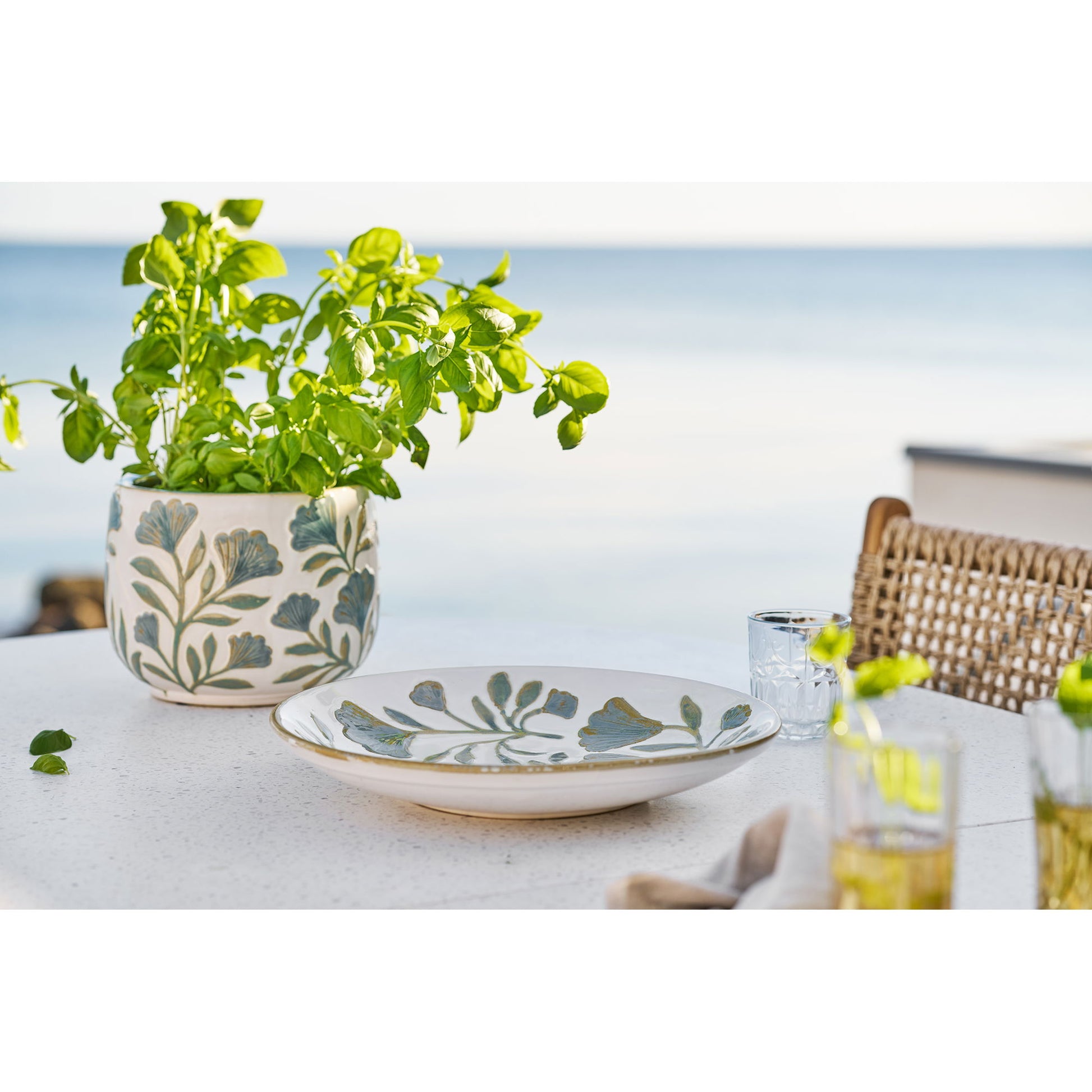 Fad - Fad, Keramik, Hvid Mix Ø35,5X5 Cm ⎮ 5713917042197 ⎮ 4502032 