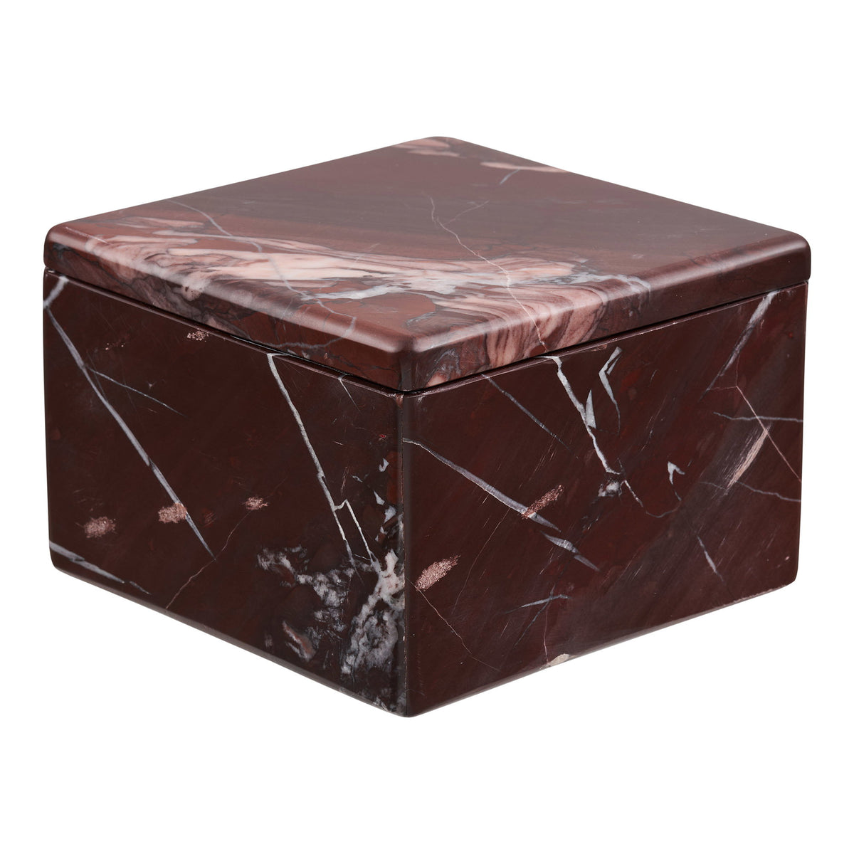 Krukke - Krukke, Marmor, Kastanje Rød, 12X12X8 Cm ⎮ 5713917047758 ⎮ 4502040