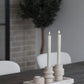 Lysestage - Lysestage, Travertin, Natur, Ø7X10 Cm ⎮ 5713917028528 ⎮ 4561047 