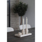 Lysestage - Lysestage, Travertin, Natur, Ø7X10 Cm ⎮ 5713917028535 ⎮ 4561048 