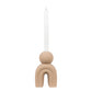 Lysestage - Lysestage, Keramik, Brun 10,5X6,5X17 Cm ⎮ 5713917024643 ⎮ 4561175 