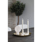 Lysestage - Lysestage, Keramik, Beige, Ø13X8,5 Cm ⎮ 5713917024551 ⎮ 4561178 
