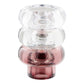 Lysestager - Lysestager, Glas, Klar/Smoked Grå/Marron Rød, Sæt Af 3 ⎮ 5713917046065 ⎮ 4561313 