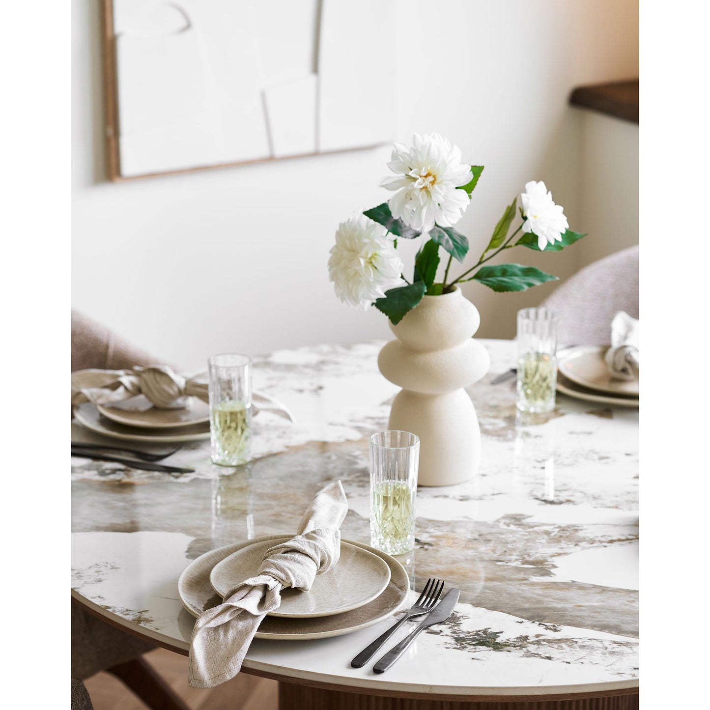 Viola Middagstallerken - Middagstallerken, Keramik, Beige Ø27 Cm, Sæt Af 4 ⎮ 5713917041107 ⎮ 4720004 