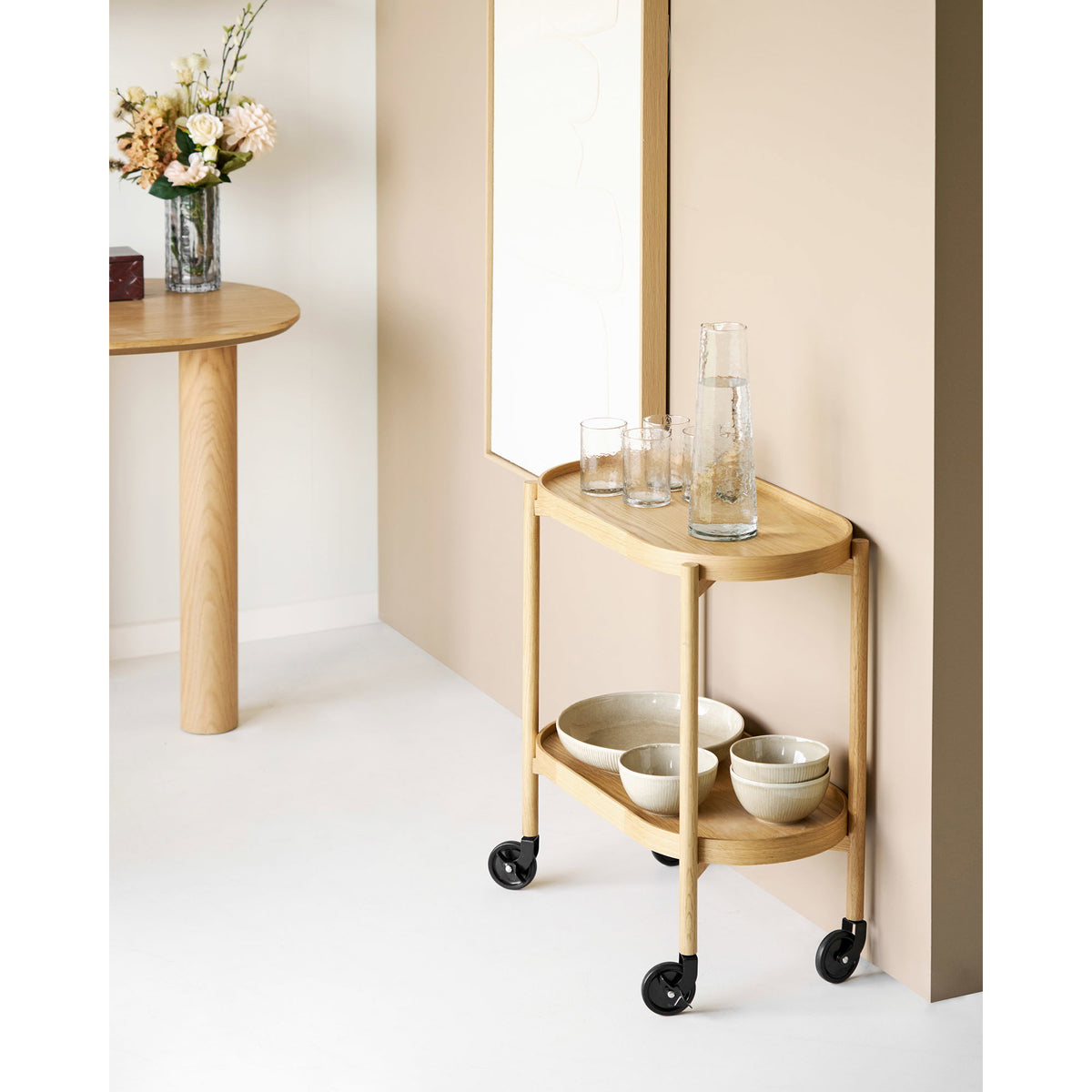 Nalanda Hamret Karaffel - Hamret Karaffel, Klar Ø10X30,5 Cm, 1250 Ml ⎮ 5713917045365 ⎮ 4740001 