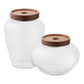 Maya Opbevaringsglas - Opbevaringsglas, Glas/Acacia Sæt Af 2 ⎮ 5713917042098 ⎮ 4780010 