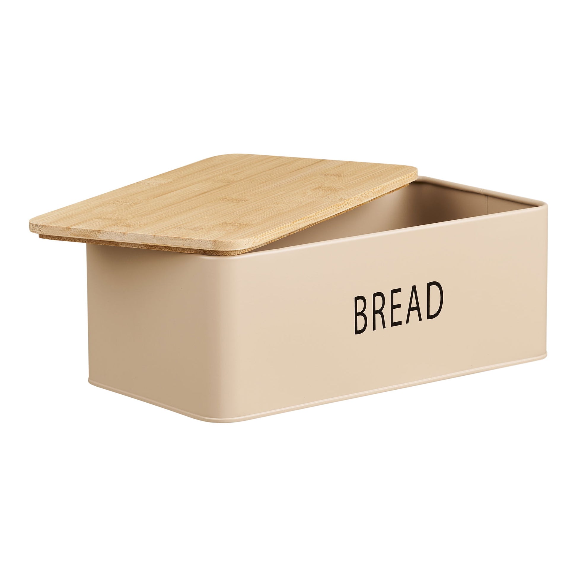 Tula Brødkasse - Brødkasse Med 3 Dåser, Metal/Bambus, Beige, Sæt Af 4 ⎮ 5713917042470 ⎮ 4780012 