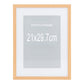 Marbella Ramme  - Ramme, Mdf/Glas, Natur 21X29,70 Cm, Sæt Af 5 ⎮ 5713917047628 ⎮ 4981020 