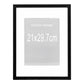 Marbella Ramme  - Ramme, Mdf/Glas, Sort 21X29,70 Cm, Sæt Af 5 ⎮ 5713917047635 ⎮ 4981021 