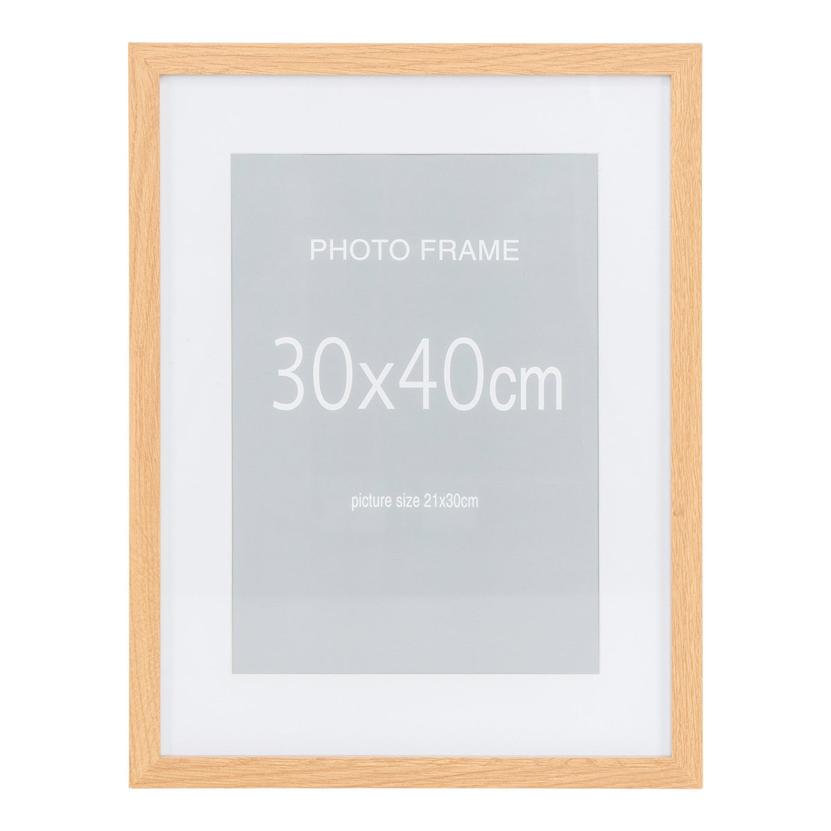 Marbella Ramme  - Ramme, Mdf/Glas, Natur 30X40 Cm, Sæt Af 5 ⎮ 5713917047642 ⎮ 4981022 