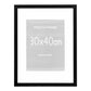 Marbella Ramme  - Ramme, Mdf/Glas, Sort 30X40 Cm, Sæt Af 5 ⎮ 5713917047659 ⎮ 4981023 