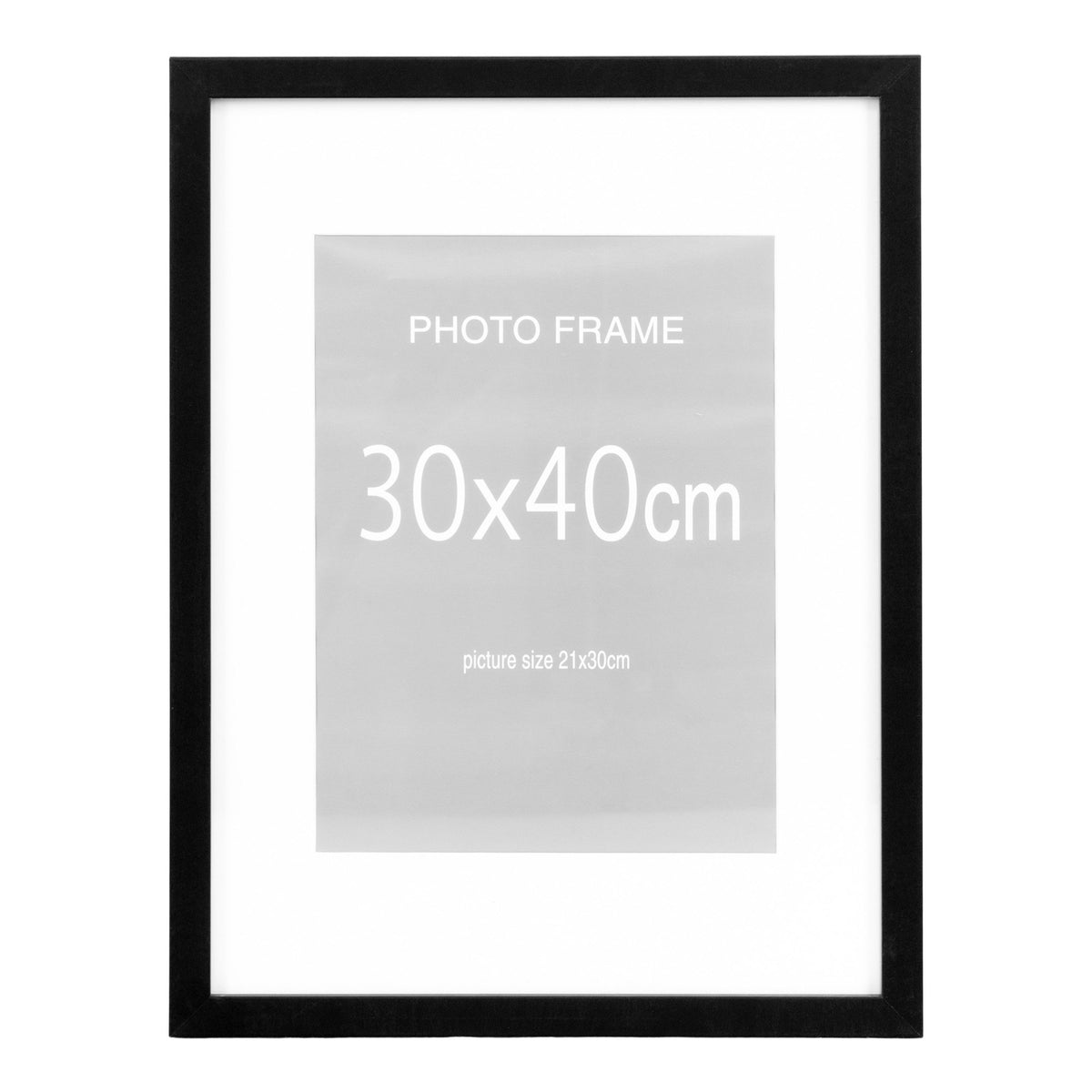 Marbella Ramme  - Ramme, Mdf/Glas, Sort 30X40 Cm, Sæt Af 5 ⎮ 5713917047659 ⎮ 4981023 