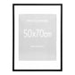 Marbella Ramme  - Ramme, Mdf/Glas, Sort 50X70 Cm Cm, Sæt Af 5 ⎮ 5713917047680 ⎮ 4981025 