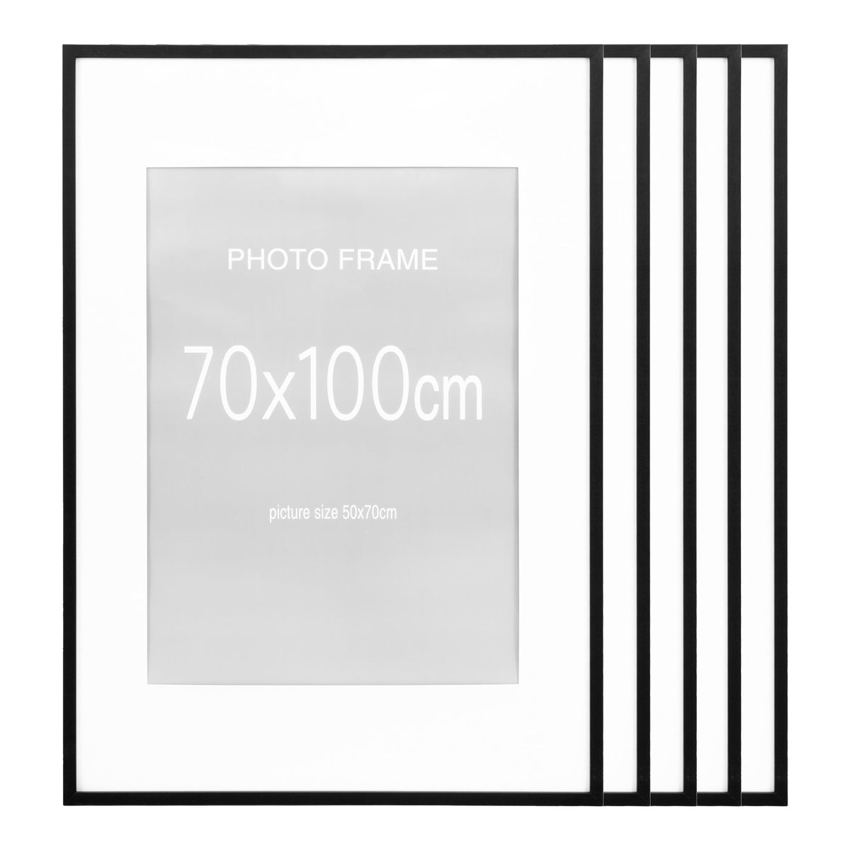 Marbella Ramme  - Ramme, Mdf/Glas, Sort 70X100 Cm, Sæt Af 5 ⎮ 5713917047703 ⎮ 4981027 