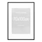Marbella Ramme  - Ramme, Mdf/Glas, Sort 70X100 Cm, Sæt Af 5 ⎮ 5713917047703 ⎮ 4981027 