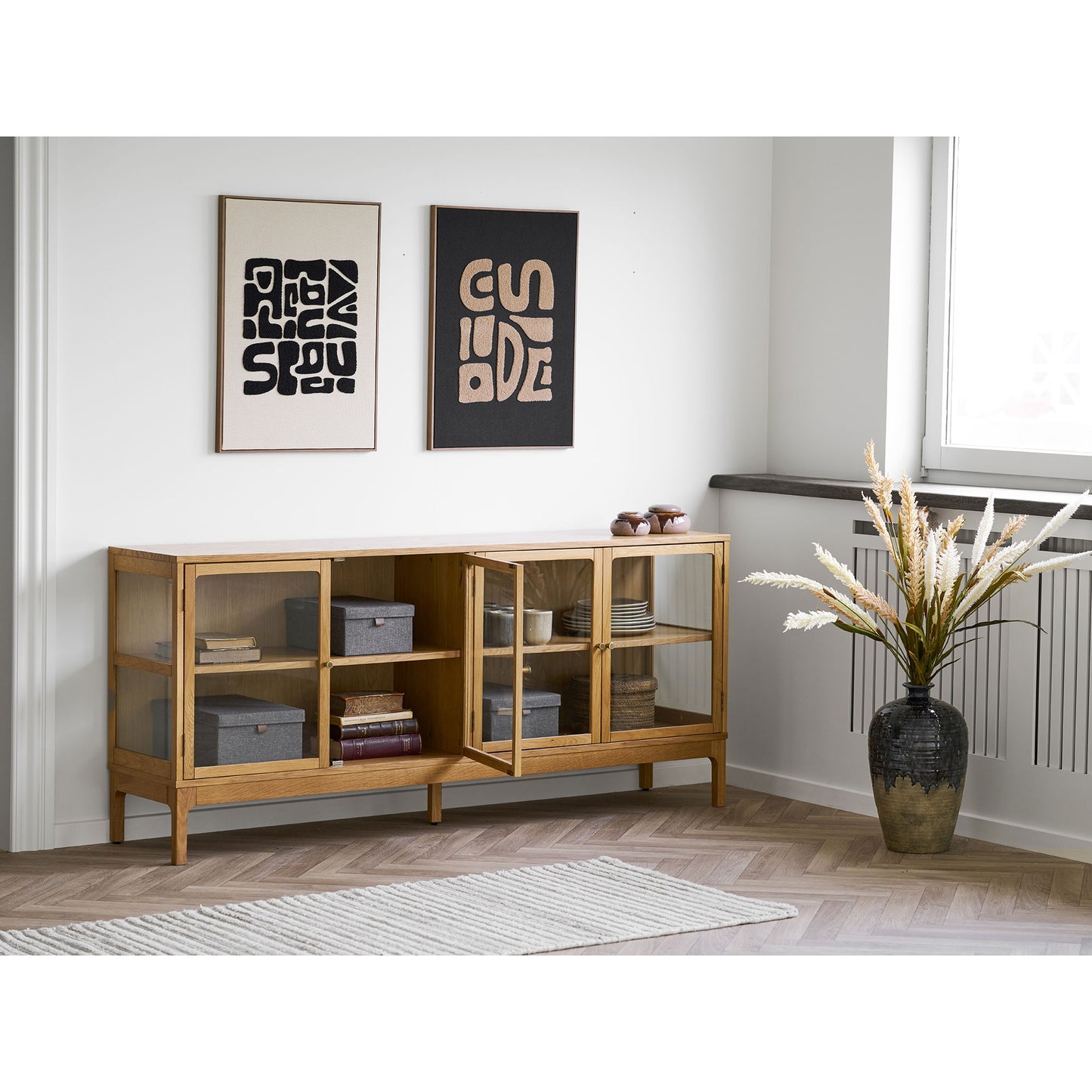 Tine Tufted Vægdekoration - Tufted Vægdekoration, Beige/Sort 50X70 Cm ⎮ 5713917042869 ⎮ 4991018 