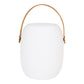 Cardiff Led Lampe - Lampe Med Læder Strop, Bluetooth Højtaler, Genopladelig, Hvid ⎮ 5713917028399 ⎮ 6405180 