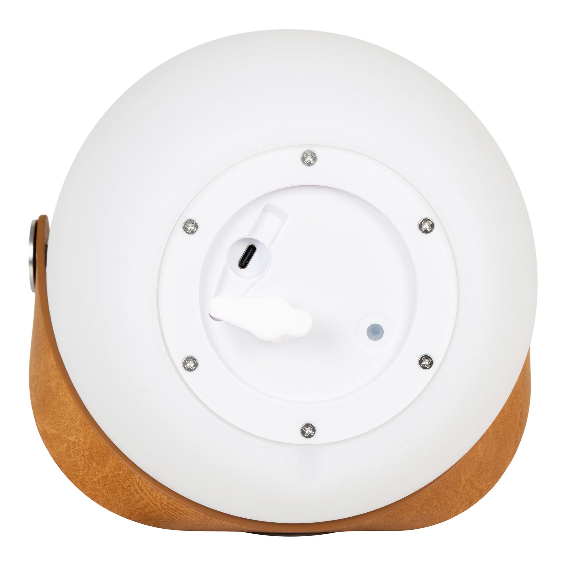 Cardiff Led Lampe - Lampe Med Læder Strop, Bluetooth Højtaler, Genopladelig, Hvid ⎮ 5713917028399 ⎮ 6405180 