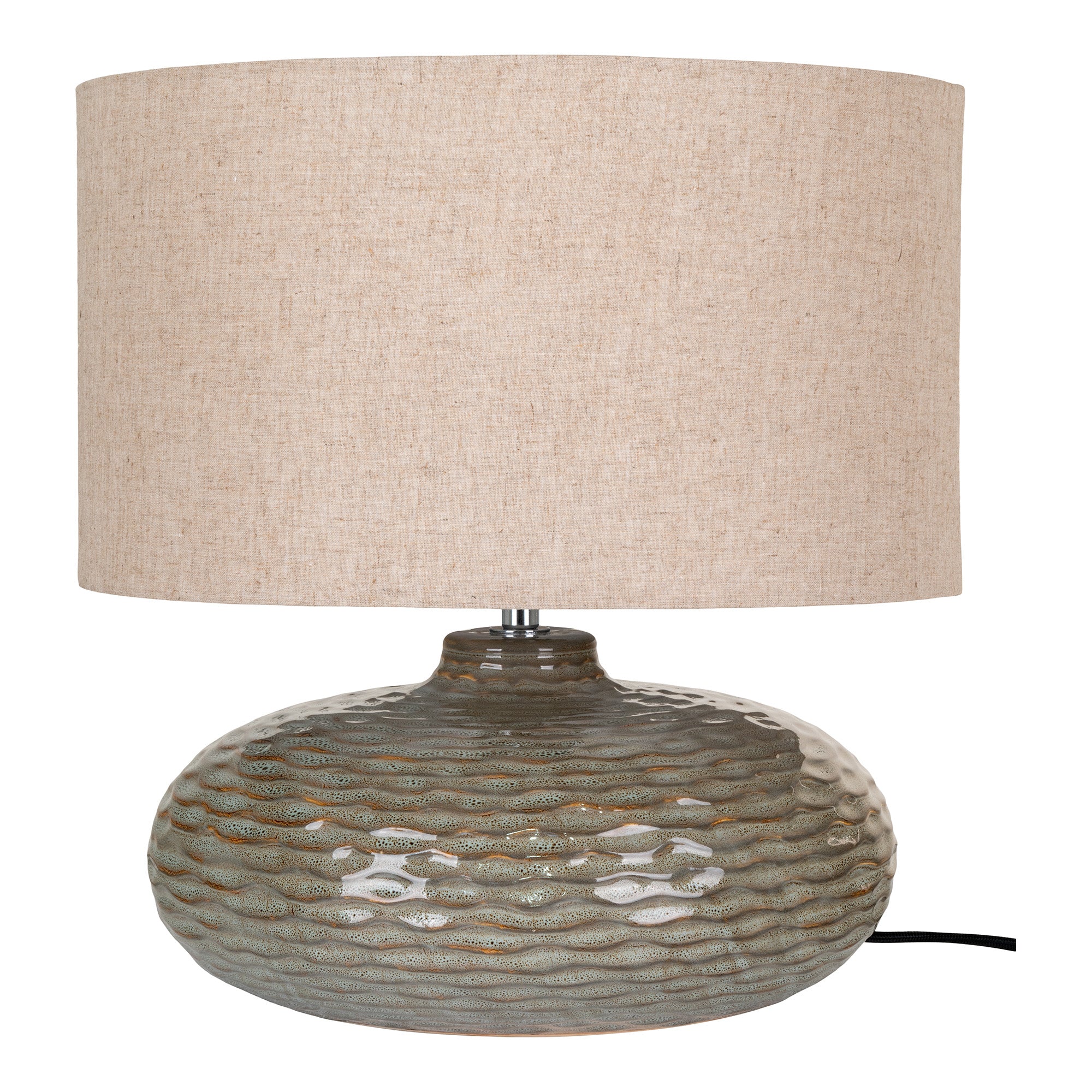 Oldham Bordlampe - Bordlampe, Grøn Keramik Med Lampeskærm ⎮ 5713917025114 ⎮ 6406280 