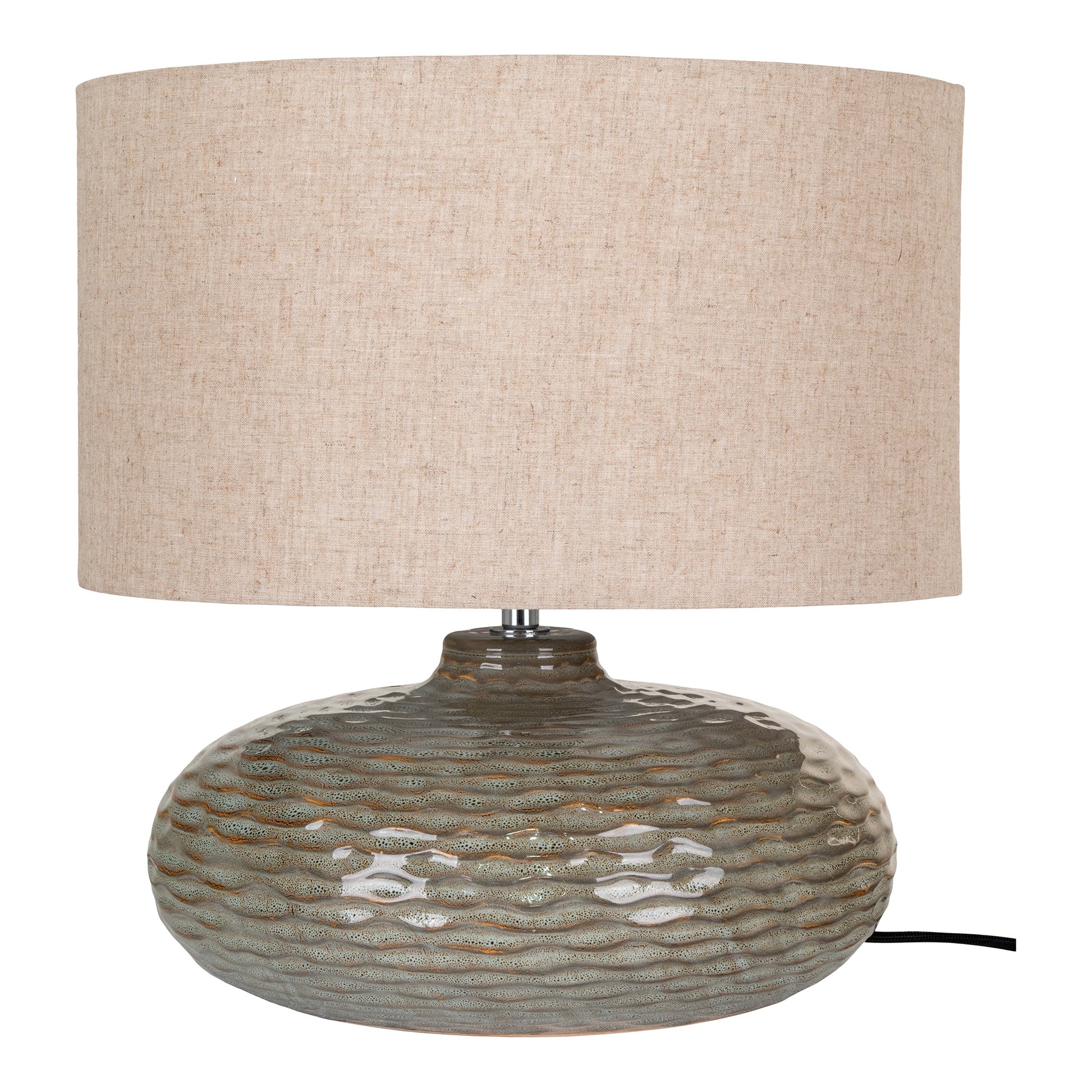 Oldham Bordlampe - Bordlampe Med Lampeskærm, Keramik, Grøn ⎮ 5713917025114 ⎮ 6406280 