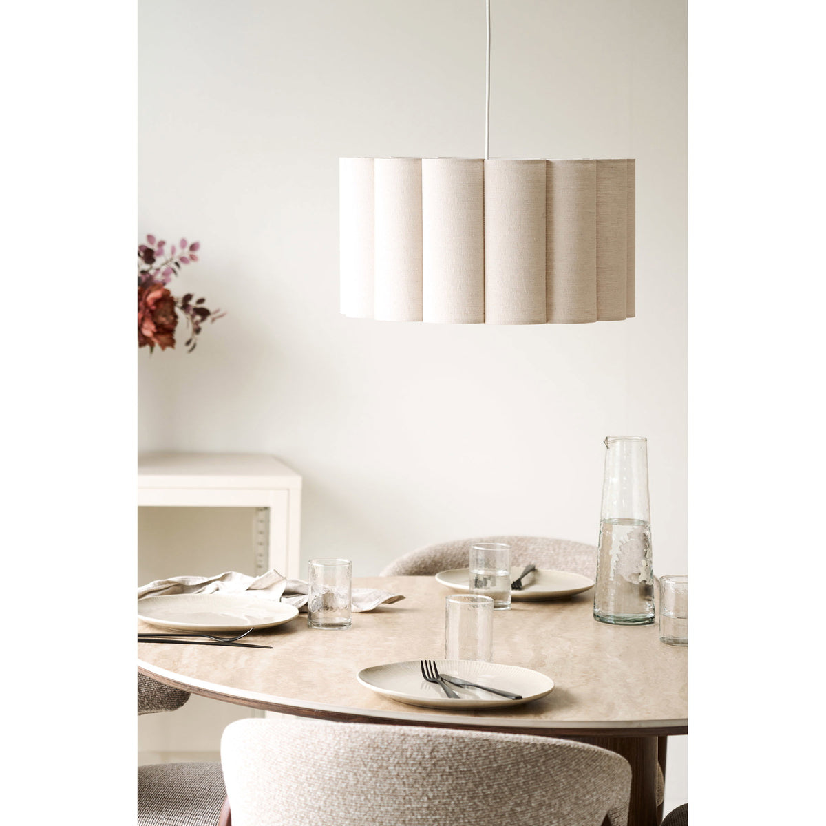 Watton Pendel - Pendel, Stål/Linen, Grey/Beige ⎮ 5713917046720 ⎮ 6406323 