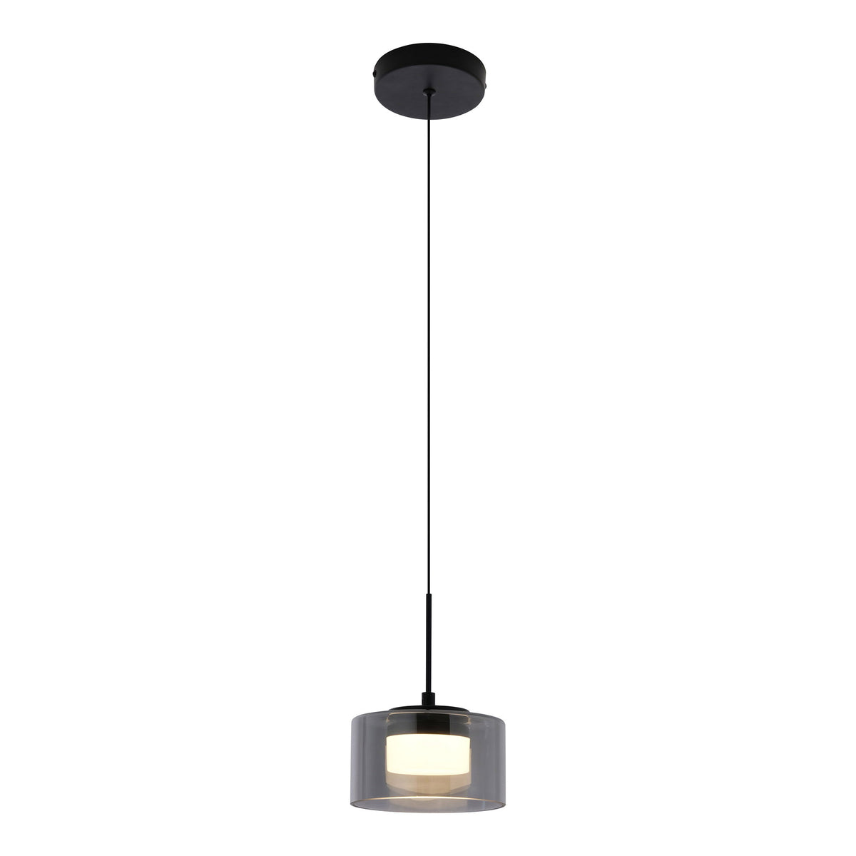 Cholet Pendel - Pendel  Led, Stål/Glas,  Sort/Klar ⎮ 5713917047550 ⎮ 6406325 