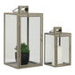 Corfu Lanterner - Lanterner, Metal/Glas, Grøn, Sæt Af 2 ⎮ 5713917020379 ⎮ 6407521 